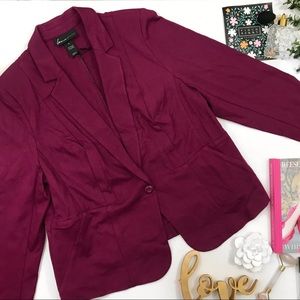 Lane Bryant• ponte• blazer (magenta)